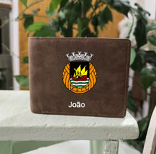 Carregar imagem no visualizador da galeria, Carteira de futebol personalizada marrom colorida 
