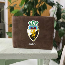 Carregar imagem no visualizador da galeria, Carteira de futebol personalizada marrom colorida 
