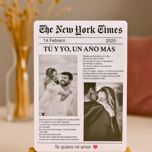 Periódico The New York Times Personalizado - Imagina Y Compra