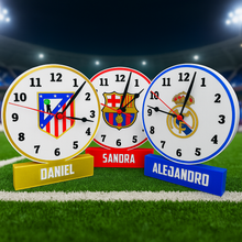 Load image into Gallery viewer, Reloj de Mesa de Fútbol 3D Personalizado
