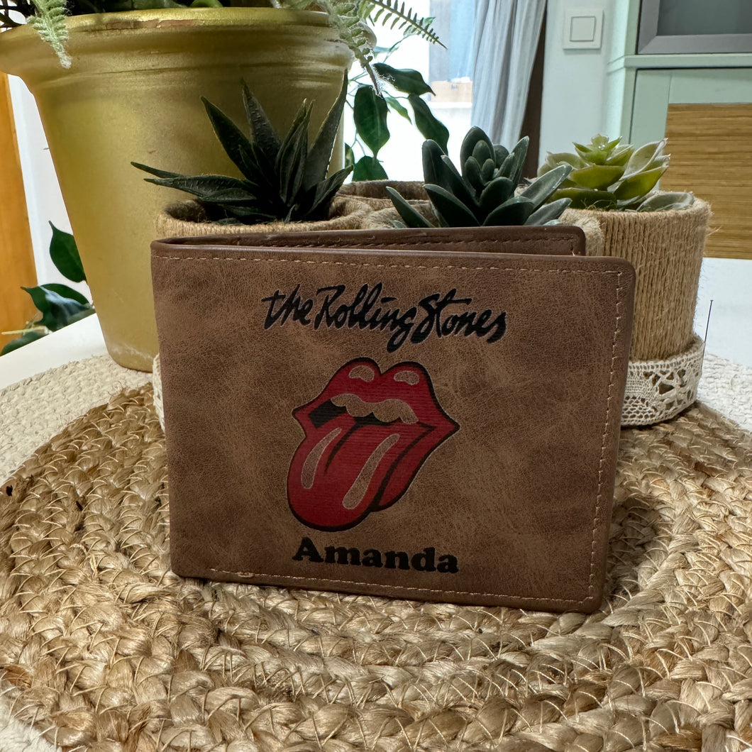 Personalized Rolling Stones Wallet 