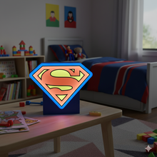 Cargar imagen en el visor de la galería, Lámpara Infantil Superman 3D - Imagina Y Compra
