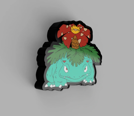 Lámpara Infantil Venusaur 3D Personalizada - Imagina Y Compra